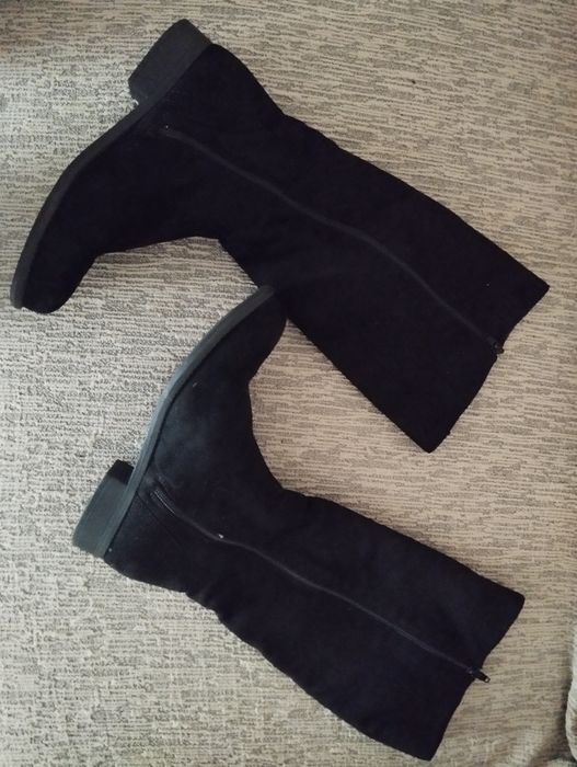 Cizme piele întoarsă eco 37