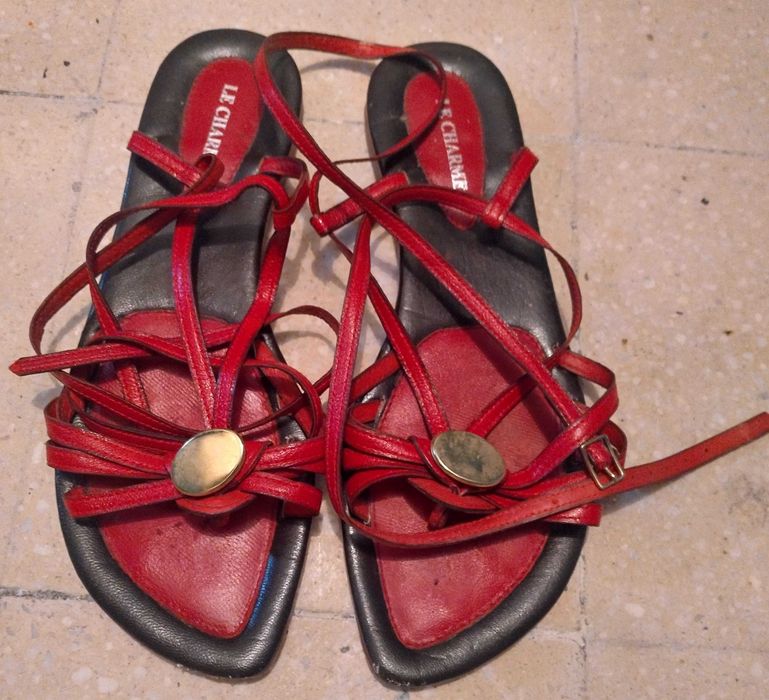 Sandale dama din piele Le Charme, masura 39