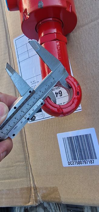 Cilindru hidraulic 650 mm închis deschide 500 mm tija grosime 35 mm di