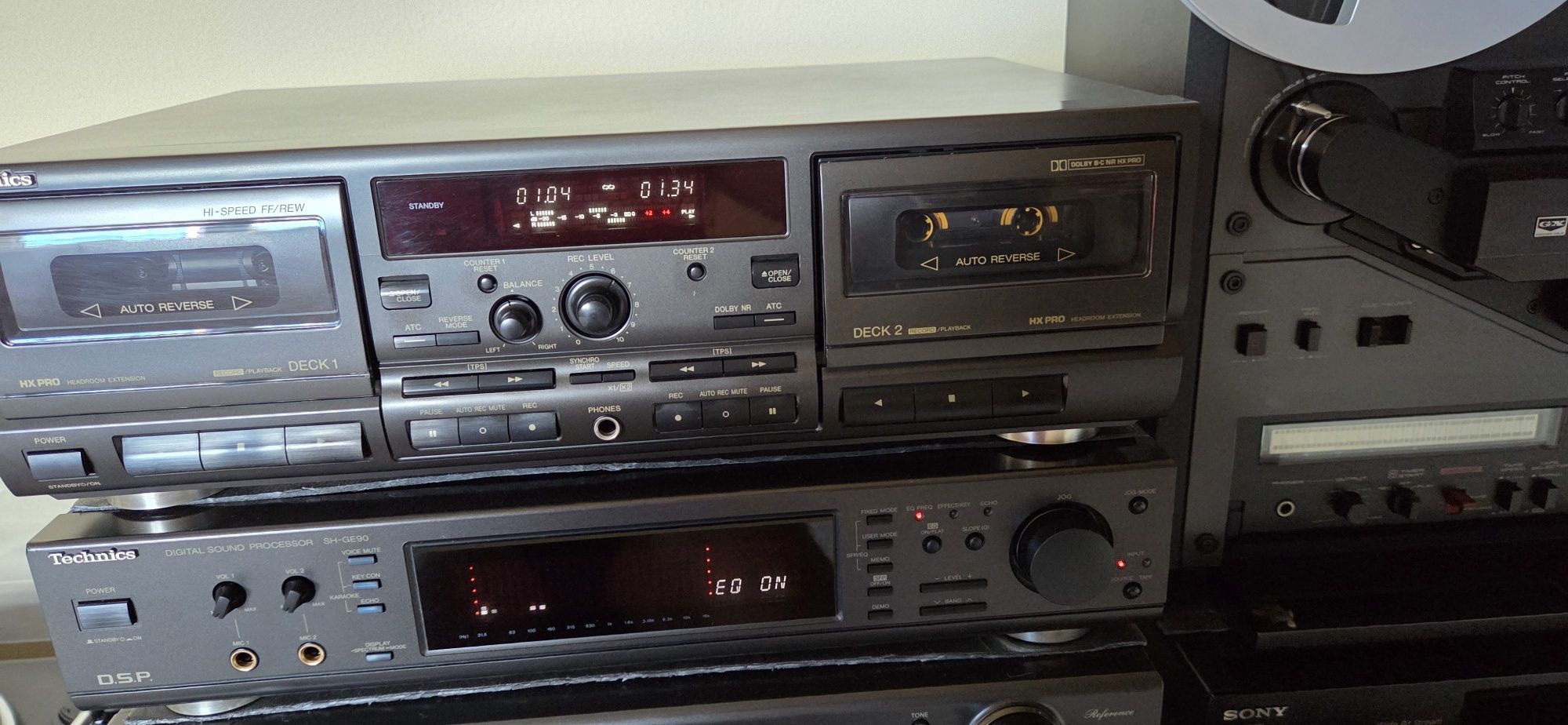 Technics deck rs tr 575 cu inregistrare pe ambele casete