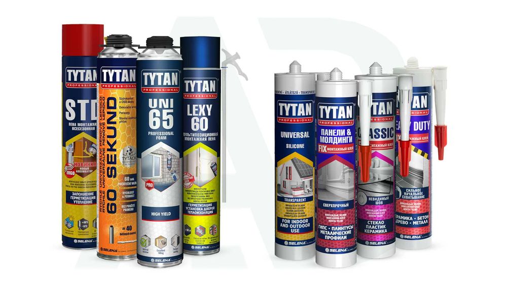 клеи, силиконы и герметики от TYTAN. kley, silikon, germetika