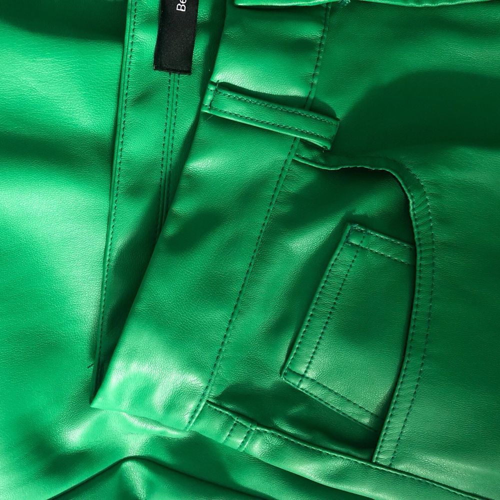 Pantaloni de Piele Bottega Green