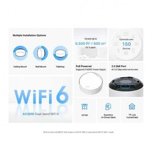 Wi-Fi роутер TP-Link	Deco X50-PoE(1-pack)