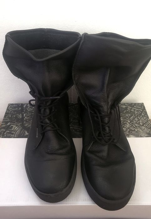 Дамски кожени високи обувки.38