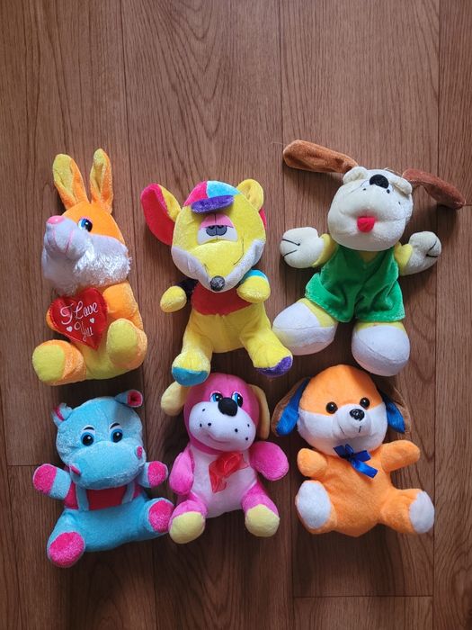 Игрушки Мягкие (около 20см) 6 штук