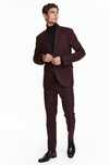 Costum barbatesc H&M slim fit burgundy