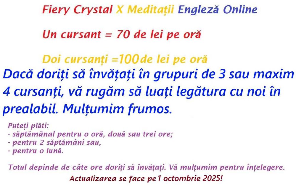 Meditații Engleză Online-Meditatori cu experiență-Canada și America