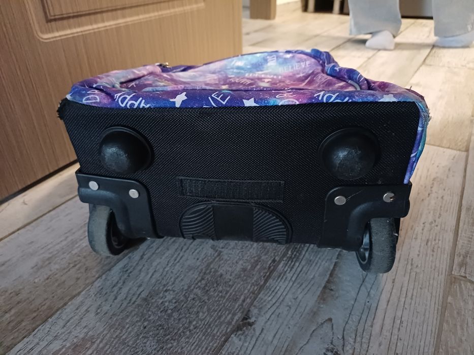 Ghiozdan tip troler St.Majewski St.Right Galaxy Girl, 3 compartimente,