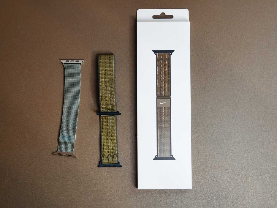 Curea Apple Watch Nike originala 44mm/45mm/46mm/49mm + curea milanese