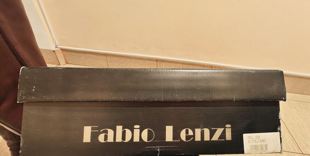 Cizme Fabio Lenzi burgundy din piele