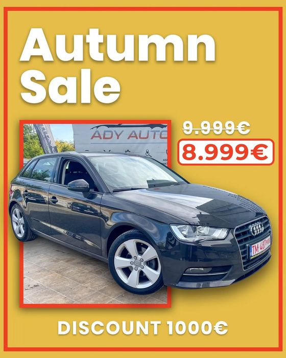 Audi A3 Livrare gratis, Garantie 12 luni, Test drive