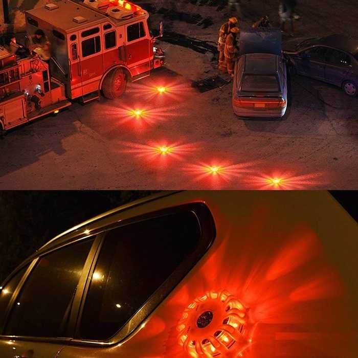 Сигнална лампа с магнит, аварийни светлини, IP67, 10см., LED