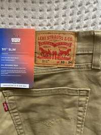 Pantaloni Levi’s Slim Stretch Crem 511 noi-nouti
