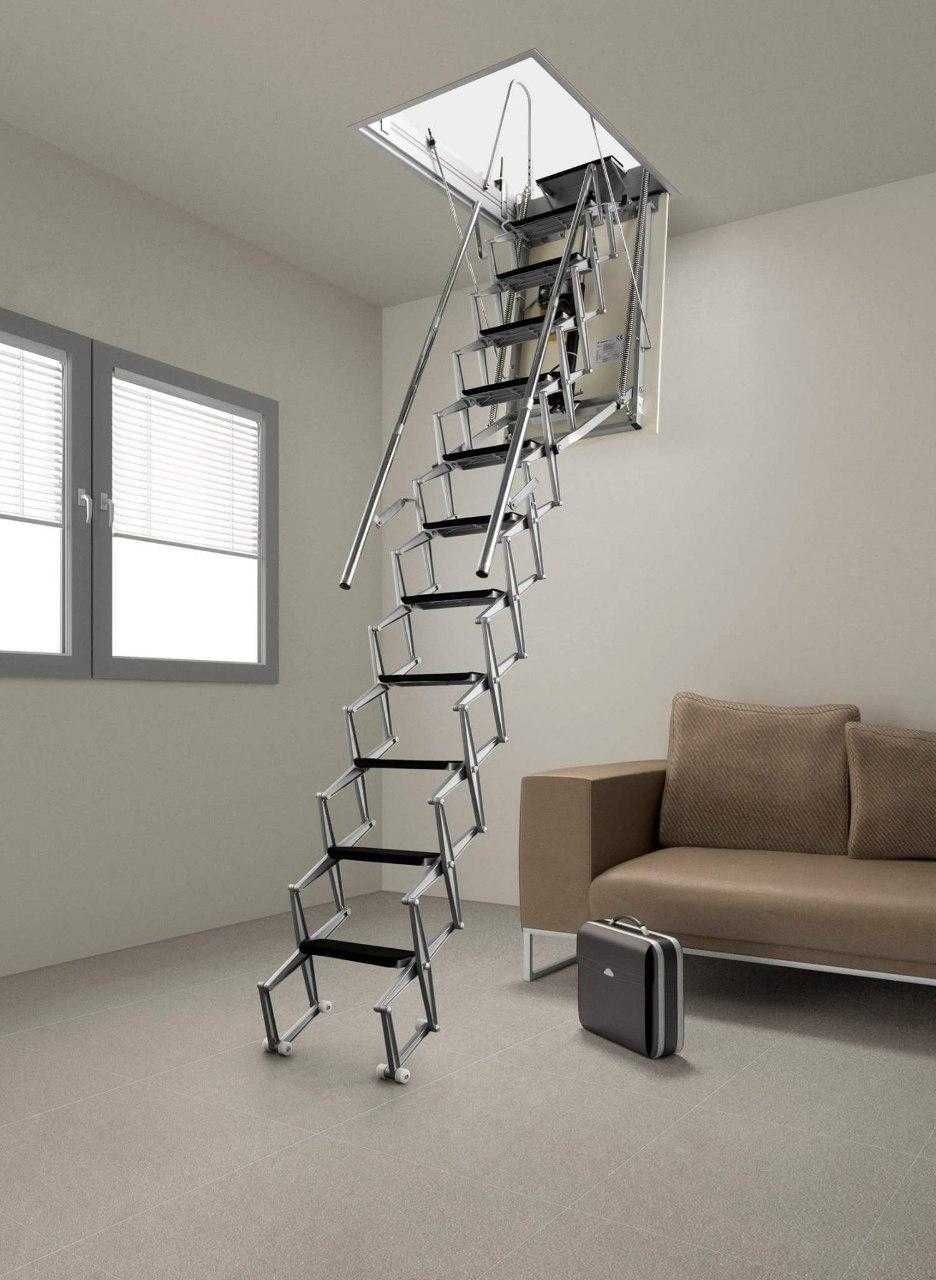 Мансардная складная лестница