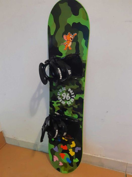 Placa snowboard 90 cm-100 cm Nitro cu legaturi ca noua