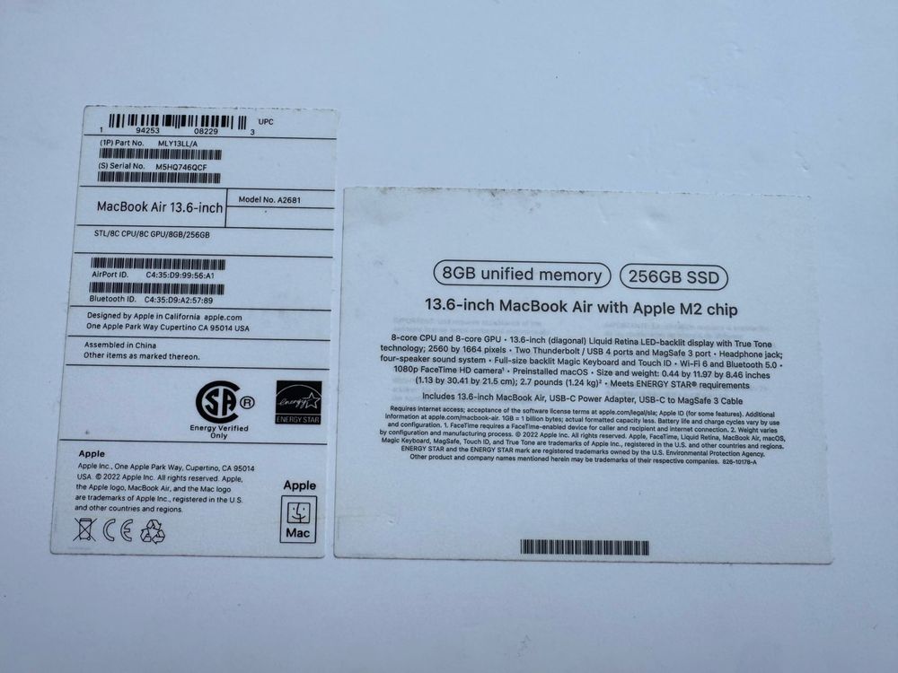 Macbook air M2 перфектен