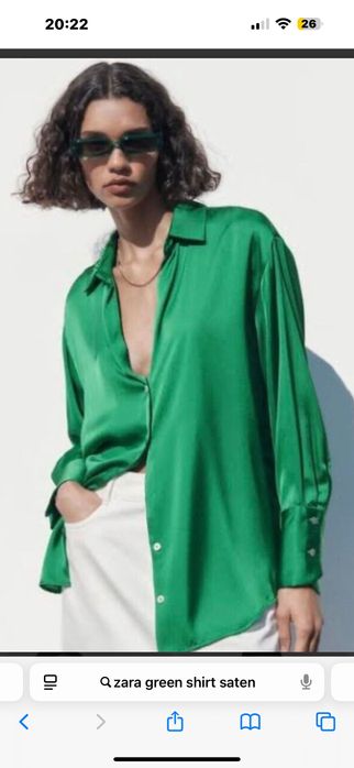 Сатенена риза Зара Хс