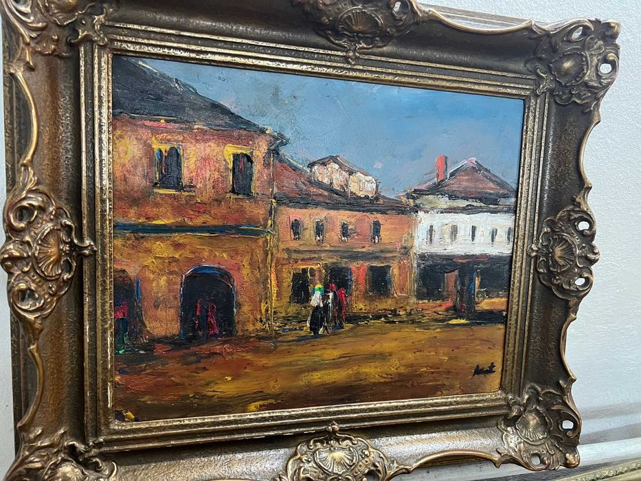 Tablou vechi,pictura in ulei!