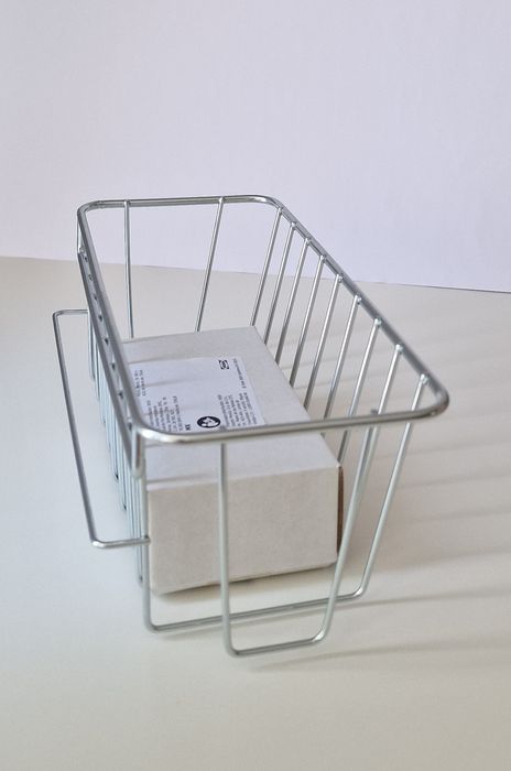 IKEA – 1 bucată Coș zincat cu ventuze Krokfjorden | 24x11cm | NOU |