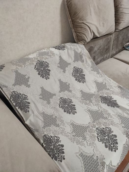 Шторы серебристые