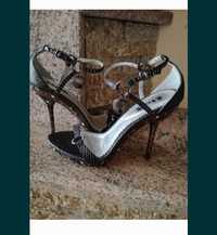 Sandale Swarovski de piele