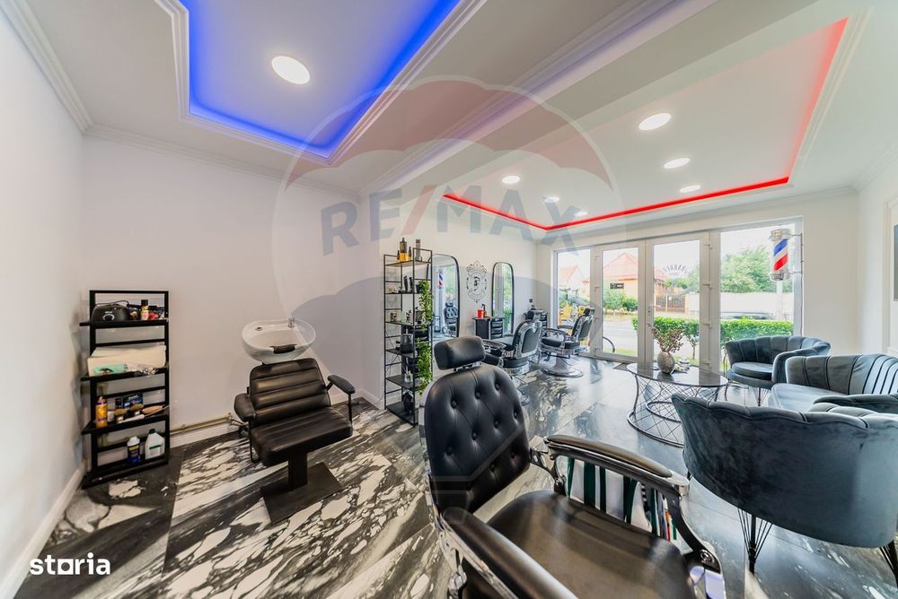 Barber shop complet echipat – funcțional imediat, Micalaca