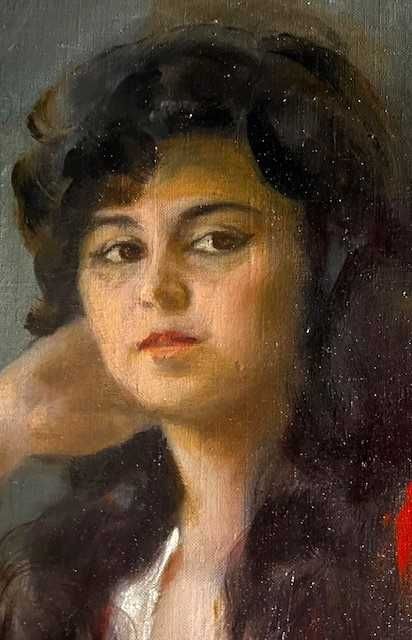 SUPERB! Tablou VECHI de colecție. MARE-80x60cm+Ramă, ulei/pânză-semnat