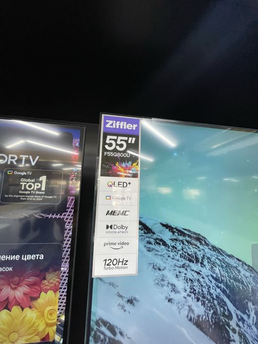 Телевизор ZIFFLER:55.65. 4K Webos 120Hz  Доставка бесплатно