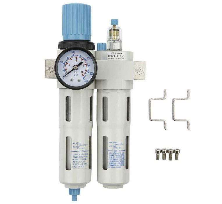 Separator apa si lubrifiere cu regulator de presiune 1/4' p-650 pro mi