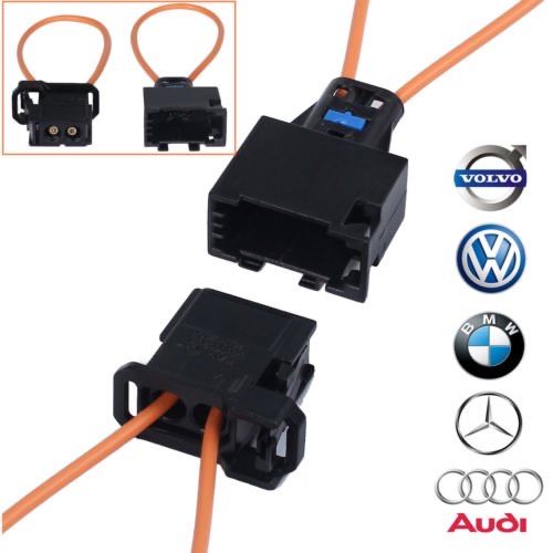 Conector fibra optica bucla loop bypass VW Audi BMW Mercedes PERECHE