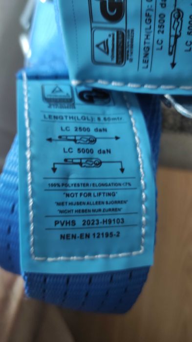 chinga chingi noi 5 tone 5cm latime 8.6 m lungime profesionale NOI