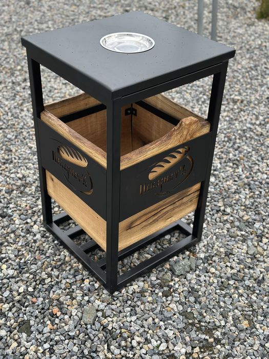 Кош за боклук масив за вашия бизнес с лого