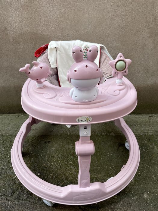 Premergator roz cu muzica