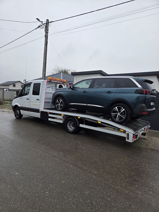 Tractari auto NON-STOP. Platforma+6persoane