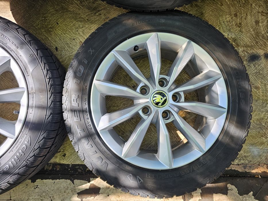 Jante aliaj 16" Skoda/Volkswagen/Seat cu anvelope iarna M+S 205/55/16