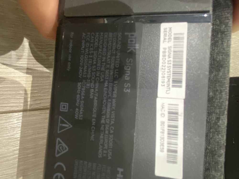 Саундбар система Polk Sigma S3
