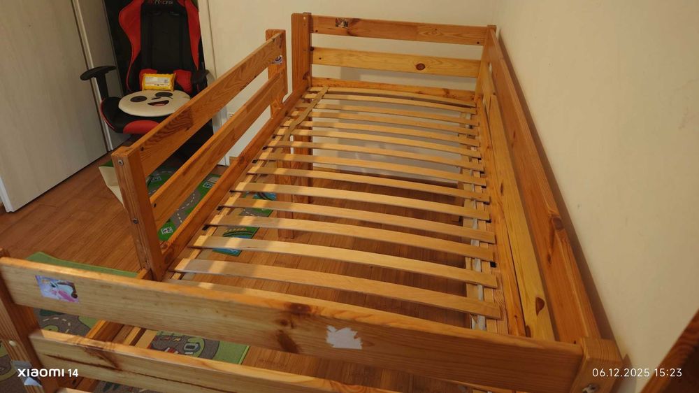 Pat copii cu tobogan