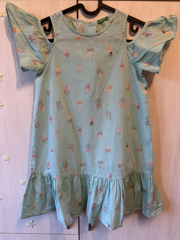 Лятна рокля Benetton, 7-8г