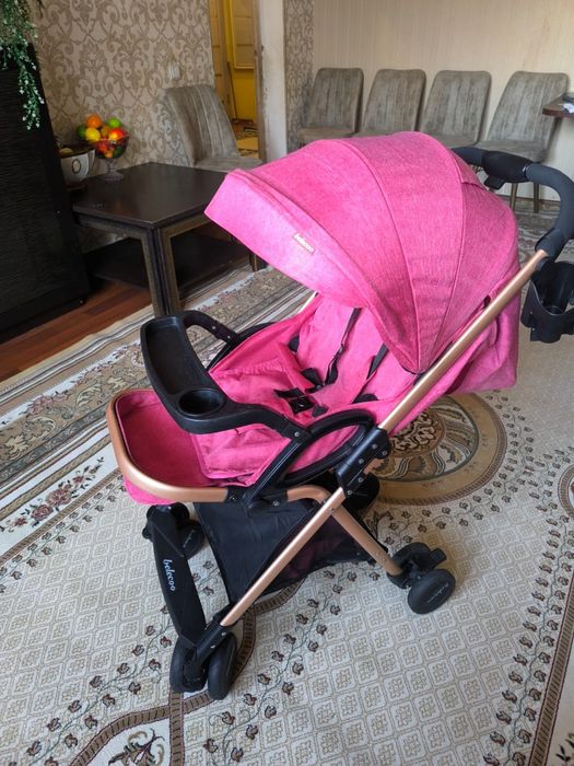 Коляска прогулочная PEGAS BEL-COO, розовый