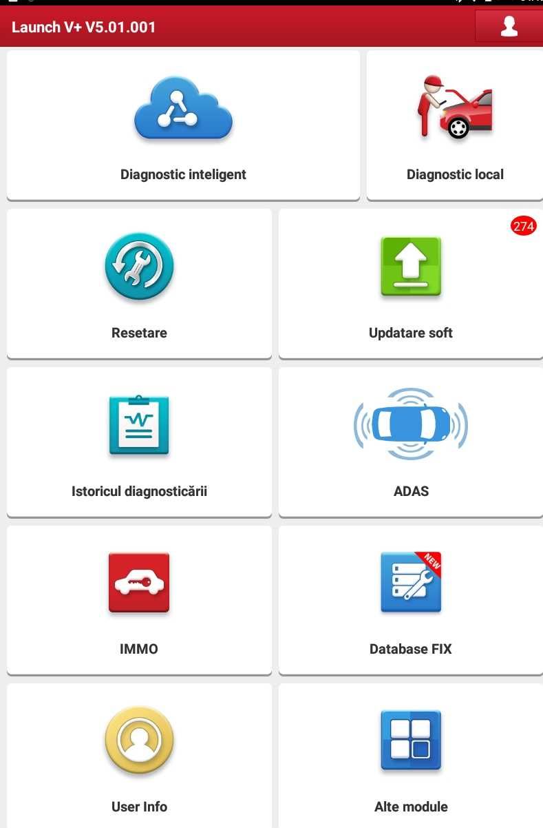 PROMO Kit diagnoza auto Launch V+Scan & Tableta/Laptop/Tableta6/256 GB