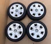 Set 4 roti complete IARNA pt. BMW SERIA 1 cu DUNLOP 195 55 16 DOT 2523