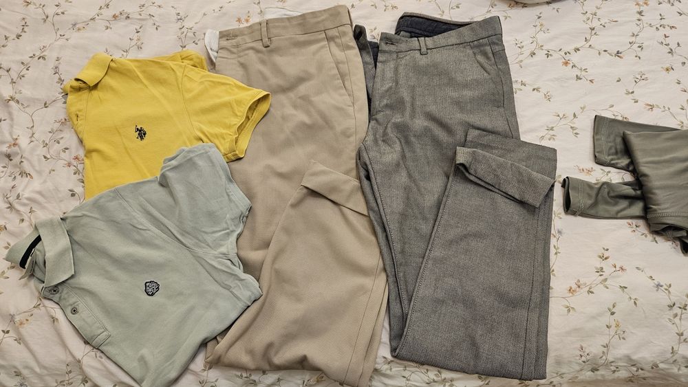2 панталона Zara, 2 polo shirts