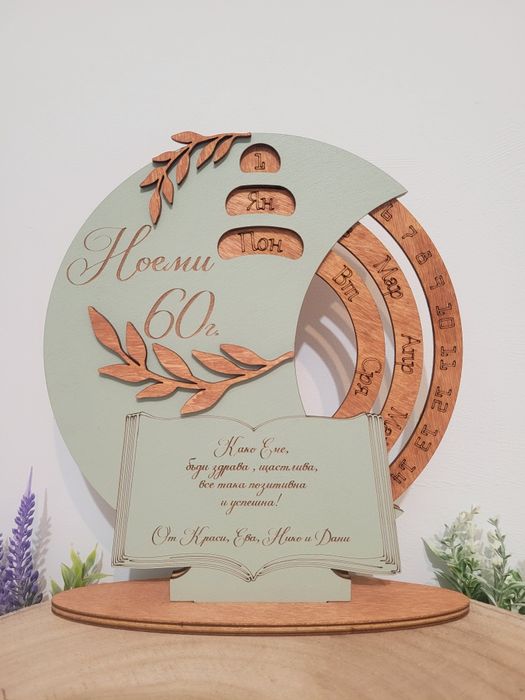 Вечен календар – персонализиран спомен за Учител, Кум, Кръстник,Доктор