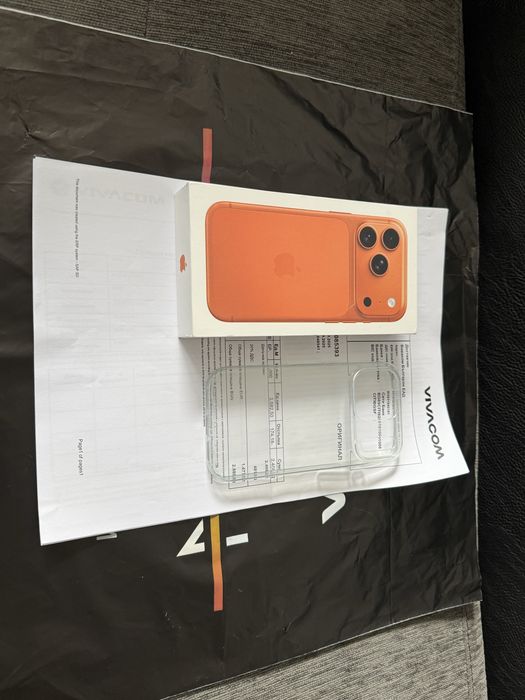 КАТО НОВ 512GB iPhone 17 Pro Vivacom Гаранция до 2027 г. Orange