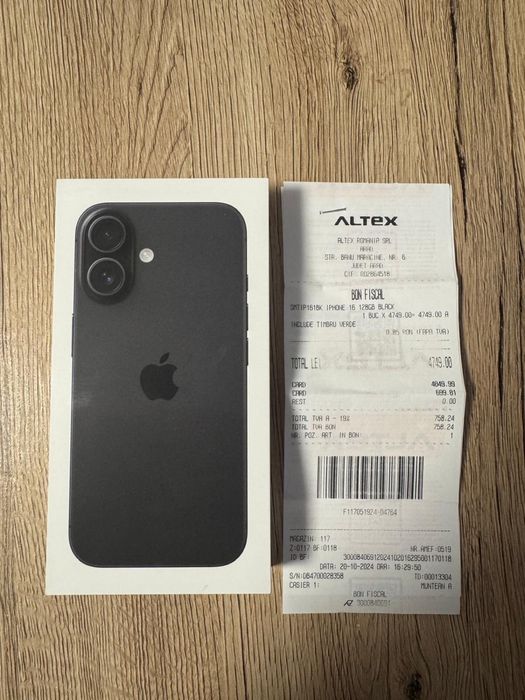 Vand Iphone 16 Negru