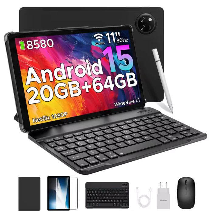 Tableta doogee 11 inch 64 gb cu tastatura mouse etc
