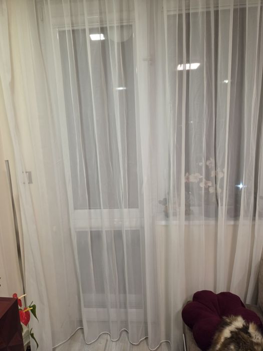 Перде/завеса нежно бяло