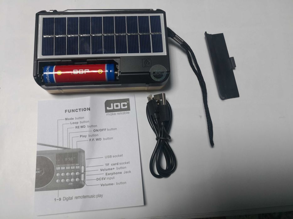 Radio mp3 portabil Joc cu incarcare solara