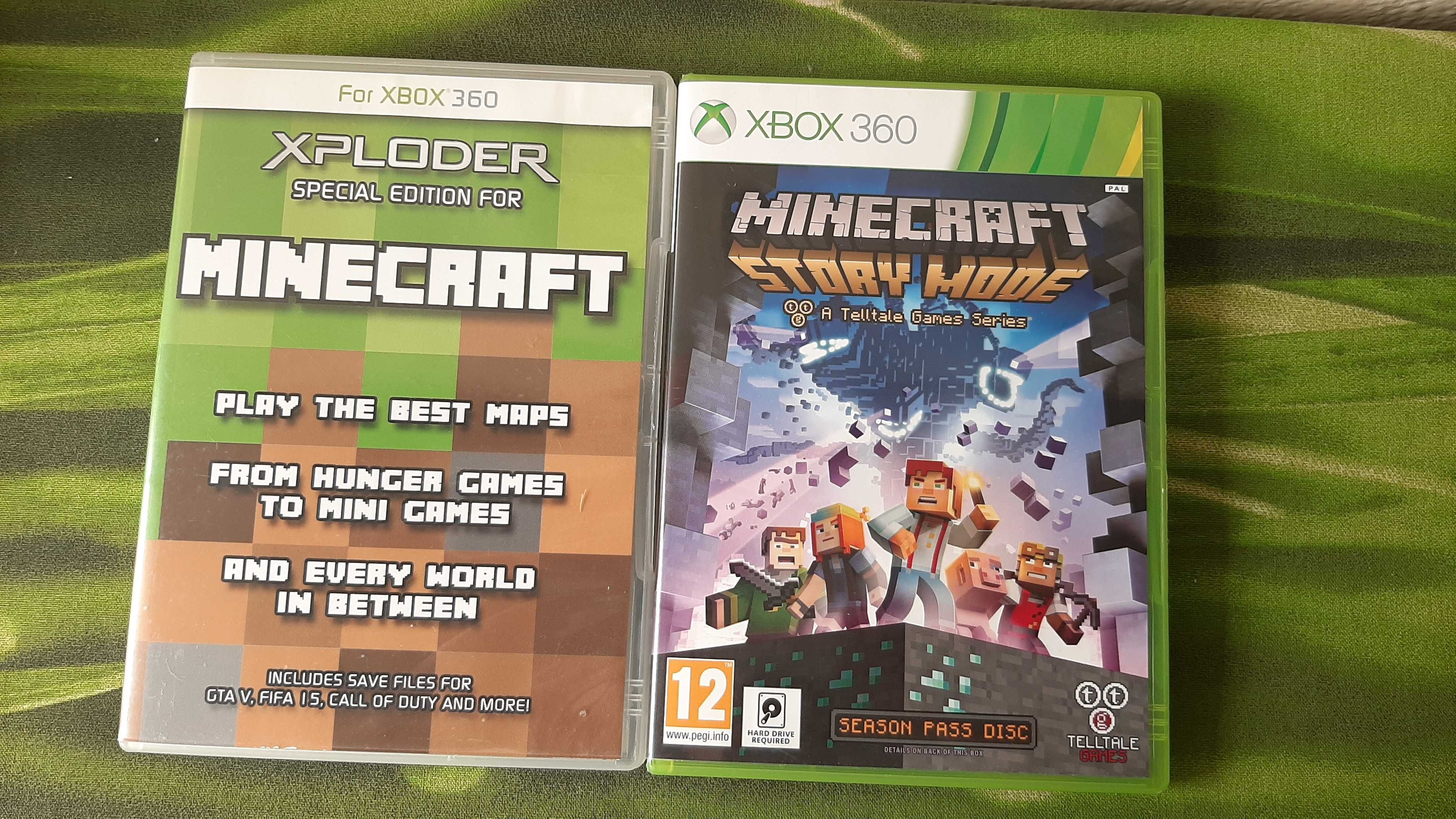 Lot 2 jocuri Minecraft - Story Mode + Xploder - pret pt amandoua