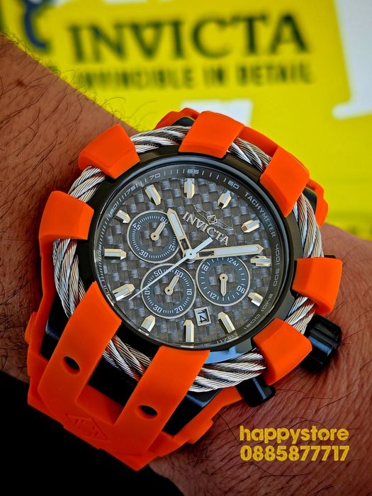 INVICTA Shock Orange 54 mm, Инвикта нов ръчен часовник